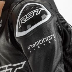 RST V4.1 Kangaroo Airbag One Piece Leather Suit 9 RST V4.1 Kangaroo Airbag One Piece Leather Suit -Motorcycle Clothing Sales 102550 rst v4 1 one piece suit airbag black detail shoulder