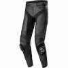 Alpinestars Missile V3 Leather Trousers - Short 1 Alpinestars Missile V3 Leather Trousers - Short -Motorcycle Clothing Sales alpinestars missile v3 leather trousers short black black img1