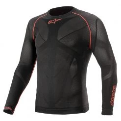 Alpinestars Ride Tech V2 Long-Sleeve Top -Motorcycle Clothing Sales alpinestars ride tech v2 top long sleeve summer black red img1 7