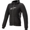 Alpinestars Ladies' Stella Chrome Sport Hoodie -Motorcycle Clothing Sales alpinestars stella chrome sport hoodie black img1