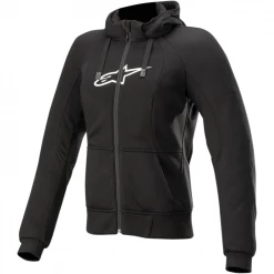 Alpinestars Ladies' Stella Chrome Sport Hoodie -Motorcycle Clothing Sales alpinestars stella chrome sport hoodie black img1 4
