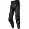 Alpinestars Stella Missile V3 Leather Trousers - Regular -Motorcycle Clothing Sales alpinestars stella missile v3 leather trousers regular black black img1