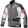 Alpinestars Valparaiso V3 Drystar Jacket -Motorcycle Clothing Sales alpinestars valparaiso v3 ds jacket dark grey light grey red img1