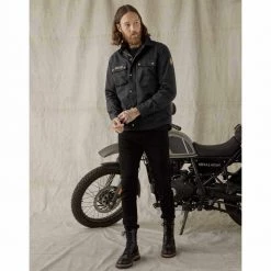 Belstaff Mansion Riding Shirt -Motorcycle Clothing Sales belstaff mansion riding shirt black img3 1