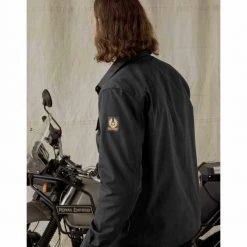 Belstaff Mansion Riding Shirt -Motorcycle Clothing Sales belstaff mansion riding shirt black img4