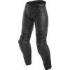 Dainese Ladies' Assen Leather Trousers -Motorcycle Clothing Sales dainese assen lady leather pants black anthracite 604 front 29