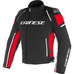 Dainese Racing 3 D-Dry Waterproof Jacket -Motorcycle Clothing Sales dainese racing3 waterproof jacket black red front