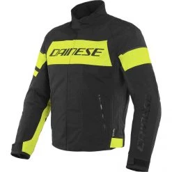 Dainese Saetta D-Dry Jacket -Motorcycle Clothing Sales dainese saetta d dry jacket black fluo yellow black r17 img1 4