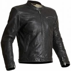 Halvarssons Idre Leather Jacket -Motorcycle Clothing Sales halvarssons leather jacket idre black img1 5