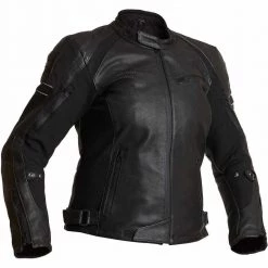Halvarssons Ladies' Risberg Waterproof Leather Jacket -Motorcycle Clothing Sales halvarssons leather jacket risberg lady black img1 7