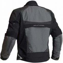 Halvarssons Vansbro Laminated Waterproof Jacket -Motorcycle Clothing Sales halvarssons textile jacket vansbro black grey img2 9
