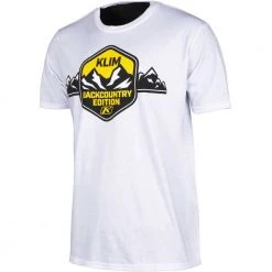 Klim Backcounty Edition Short Sleeve T-shirt 7 Klim Backcounty Edition Short Sleeve T-shirt -Motorcycle Clothing Sales klim backcounty edition ss t shirt white yellow img3