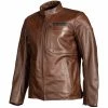 Klim Sixxer Perforated Leather Jacket -Motorcycle Clothing Sales klim sixxer leather jacket sienna brown img1