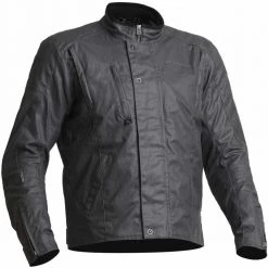 Lindstrands Fergus Waterproof Waxed Textile Jacket -Motorcycle Clothing Sales lindstrands textile jacket fergus graphite img1 3