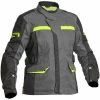 Lindstrands Ladies' Granberg Waterproof Textile Jacket -Motorcycle Clothing Sales lindstrands textile jacket granberg lady grey yellow img1