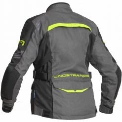 Lindstrands Ladies' Granberg Waterproof Textile Jacket -Motorcycle Clothing Sales lindstrands textile jacket granberg lady grey yellow img2 4