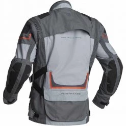 Lindstrands Myrvik Waterproof Textile Jacket -Motorcycle Clothing Sales lindstrands textile jacket myrvik light grey black orange img2