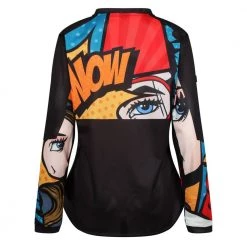 Motogirl Ladies' Pop Art MX Jersey -Motorcycle Clothing Sales motogirl pop art mx jersey img2 7