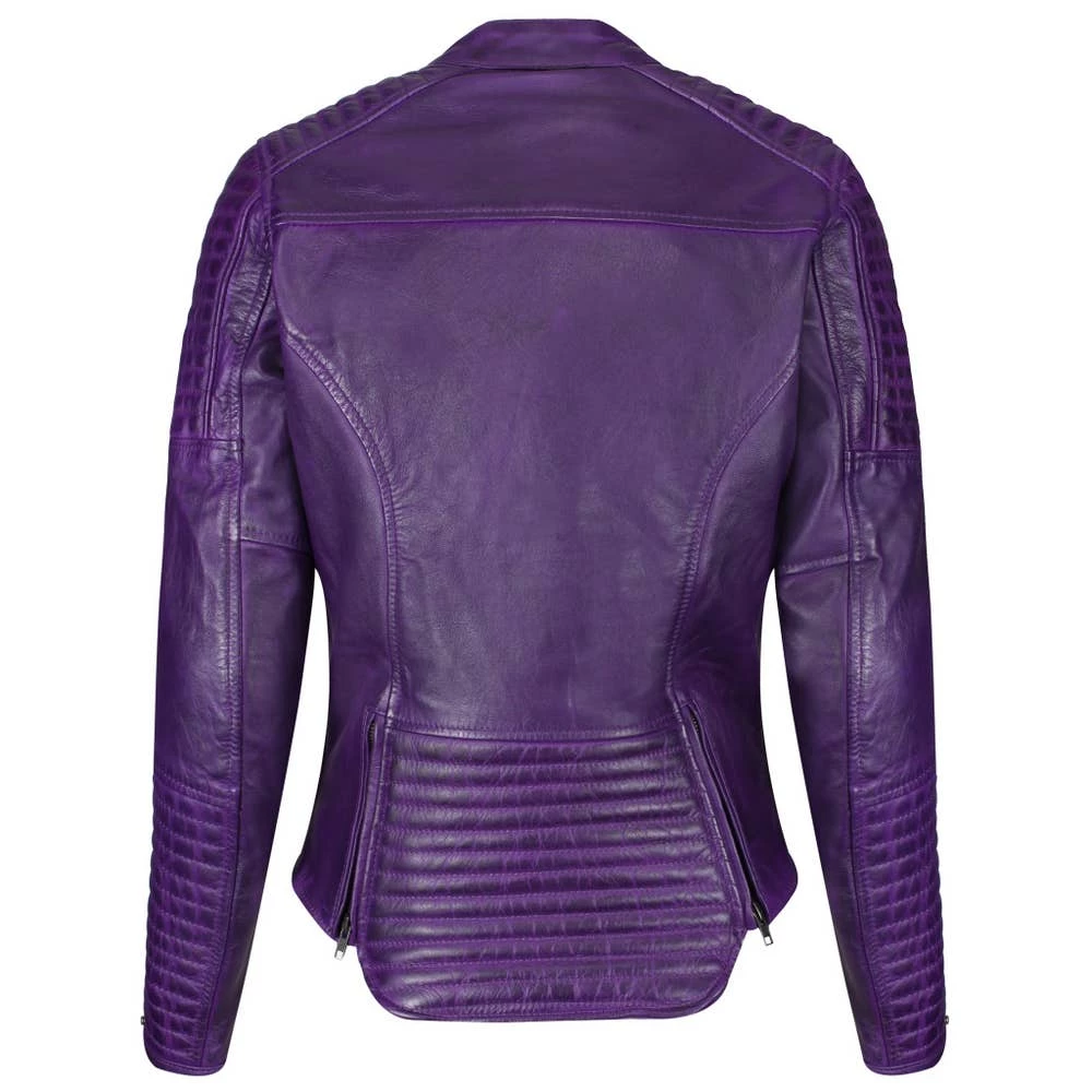 Motogirl Ladies' Valerie Leather Jacket 4 Motogirl Ladies' Valerie Leather Jacket - Image 2