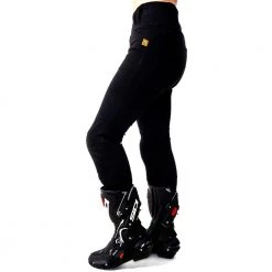 MotoGirl Moto Ribbed Aramid Leggings - Regular -Motorcycle Clothing Sales motogirlribboots