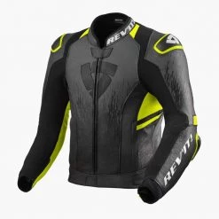 Revit Quantum 2 Leather Jacket 18 Revit Quantum 2 Leather Jacket -Motorcycle Clothing Sales revit jacket quantum 2 anthracite neon yellow img1 1