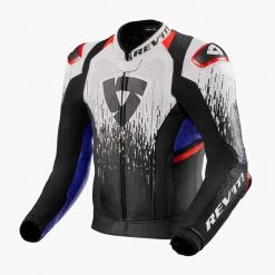 Revit Quantum 2 Pro Air Leather Jacket -Motorcycle Clothing Sales revit jacket quantum 2 pro air white blue img1 6