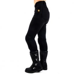 MotoGirl Moto Ribbed Aramid Leggings - Tall -Motorcycle Clothing Sales ribbed leg continental boots 2