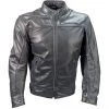 Richa Cafe Leather Jacket -Motorcycle Clothing Sales richa cafe leather jacket black front