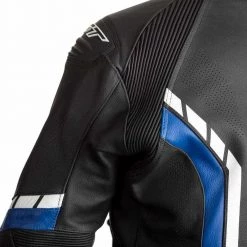RST Axis Leather Jacket -Motorcycle Clothing Sales rst axis ce mens leather jacket black blue white img3 1