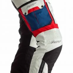 RST Pro Series Adventure-X Textile Trousers -Motorcycle Clothing Sales rst pro series adventure x ce mens textile jeans ice blue red black img4 1