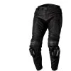 RST S1 CE Perforated Leather Trousers - Regular -Motorcycle Clothing Sales rst s1 ce mens leather trousers reg black black img1 1