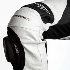 RST Tractech Evo 4 Leather Trousers -Motorcycle Clothing Sales rst tractech evo 4 ce mens leather jeans white black img3 4