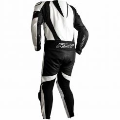 RST Tractech Evo 4 One Piece Leather Suit -Motorcycle Clothing Sales rst tractech evo 4 ce mens leather suit white black img2 4