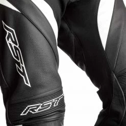 RST Youth Tractech Evo 4 One Piece Leather Suit -Motorcycle Clothing Sales rst tractech evo 4 youth ce mens leather suit black white img4 3