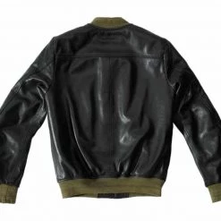Spidi Super Leather Jacket -Motorcycle Clothing Sales spidi gb super jacket black green img4 1
